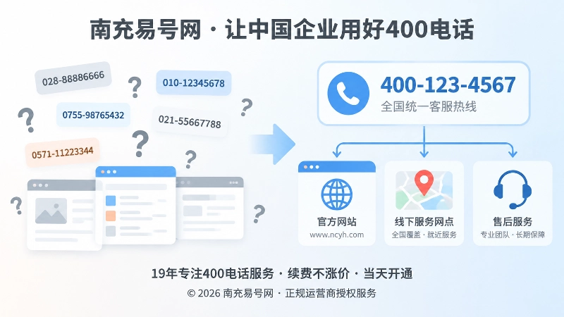 多号码分散与统一400电话对比图